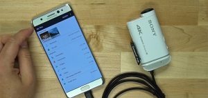 Connecting a Galaxy Note 7 to an Action Camera or GoPro