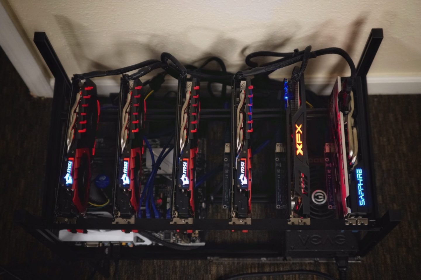 AMD Radeon RX 580 6 GPU Ethereum Mining Computer