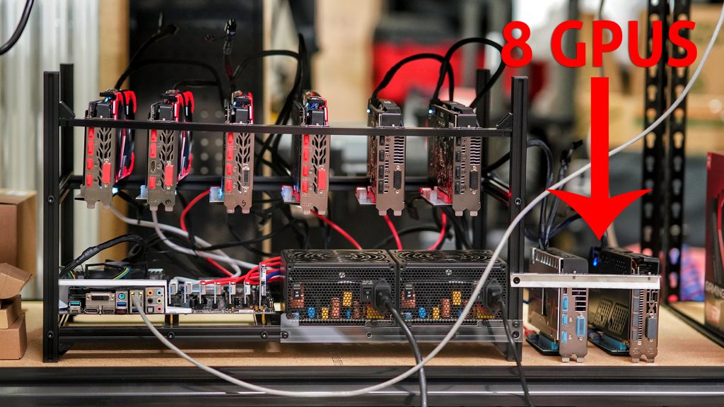 6 GPU Ethereum Mining Rig Upgrade to 8 GPUs Live Stream