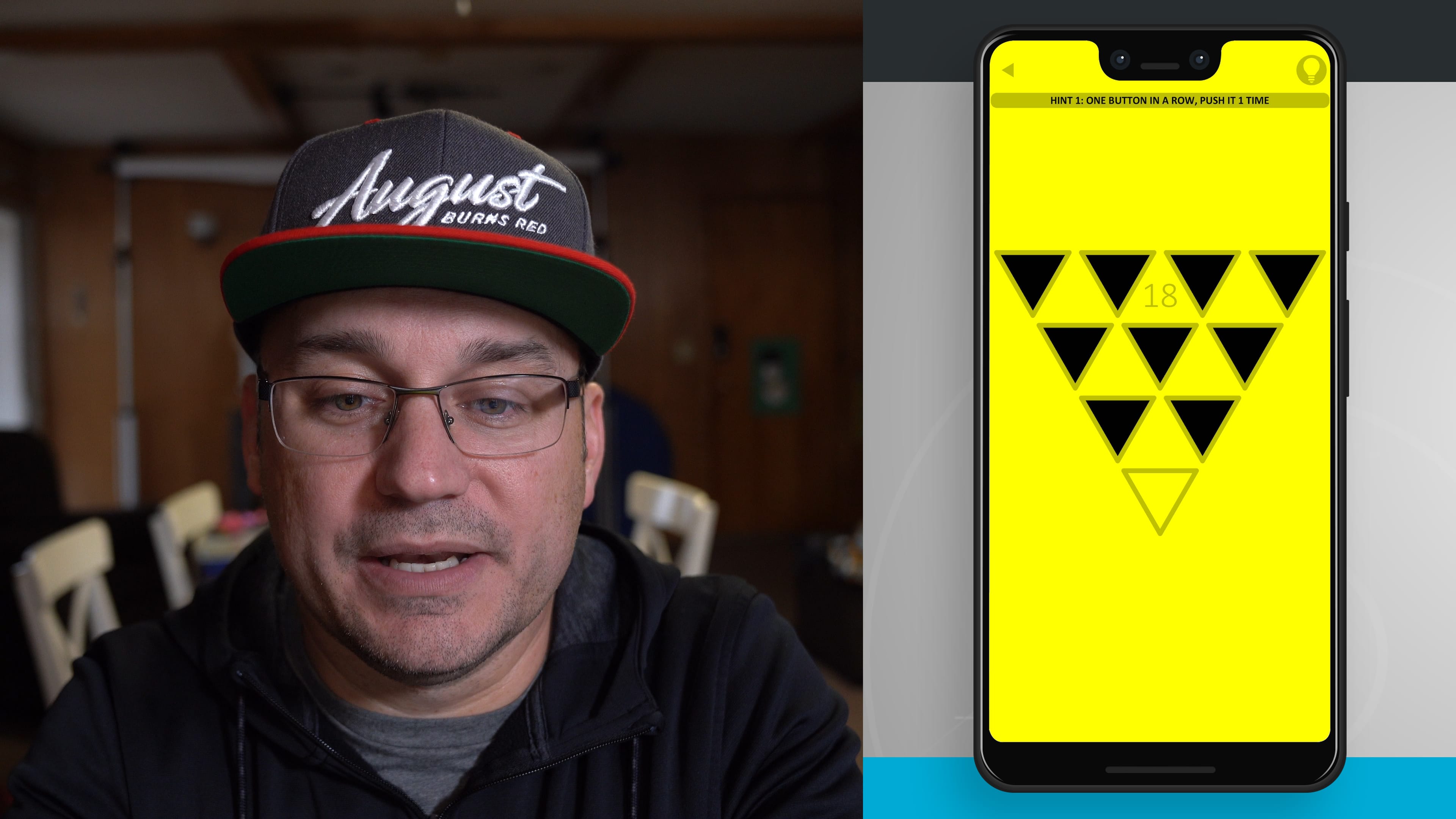 Black Yellow Red Puzzle Game App