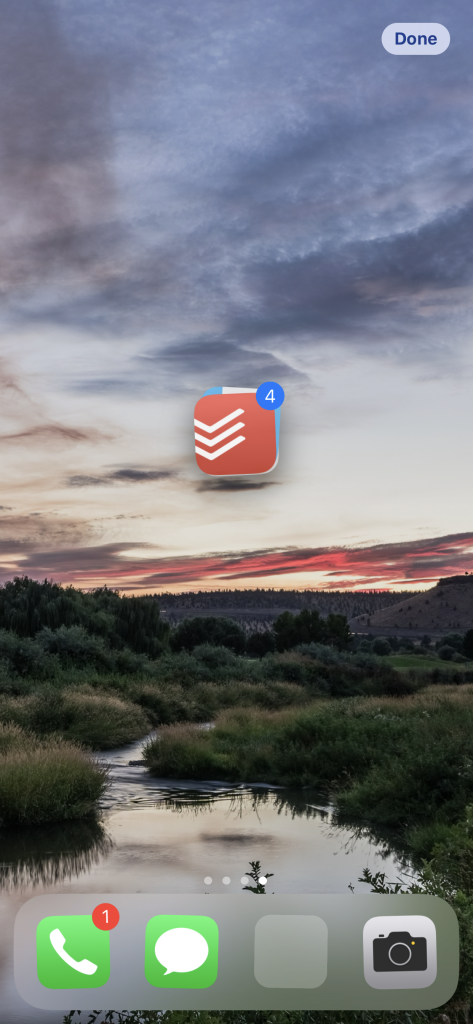 Moving Multiple Apps at once on an iPhone.